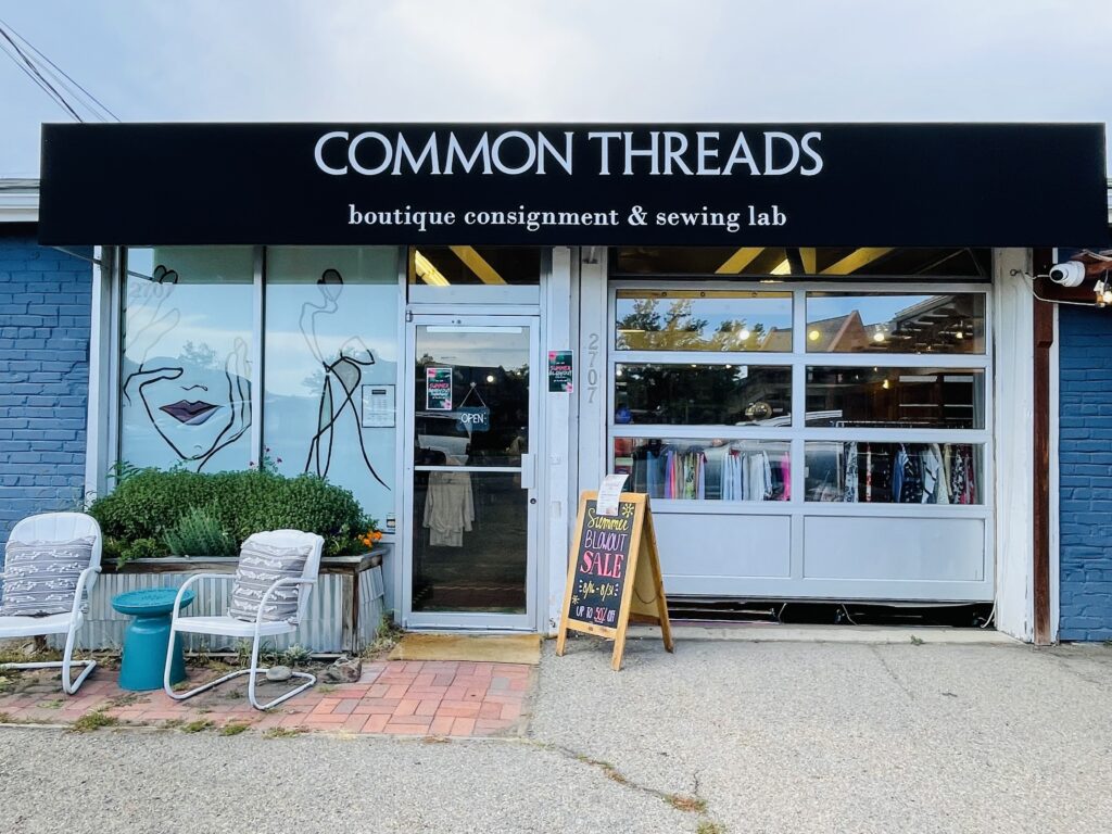Storefront Photo of Common Threads Consignment STore