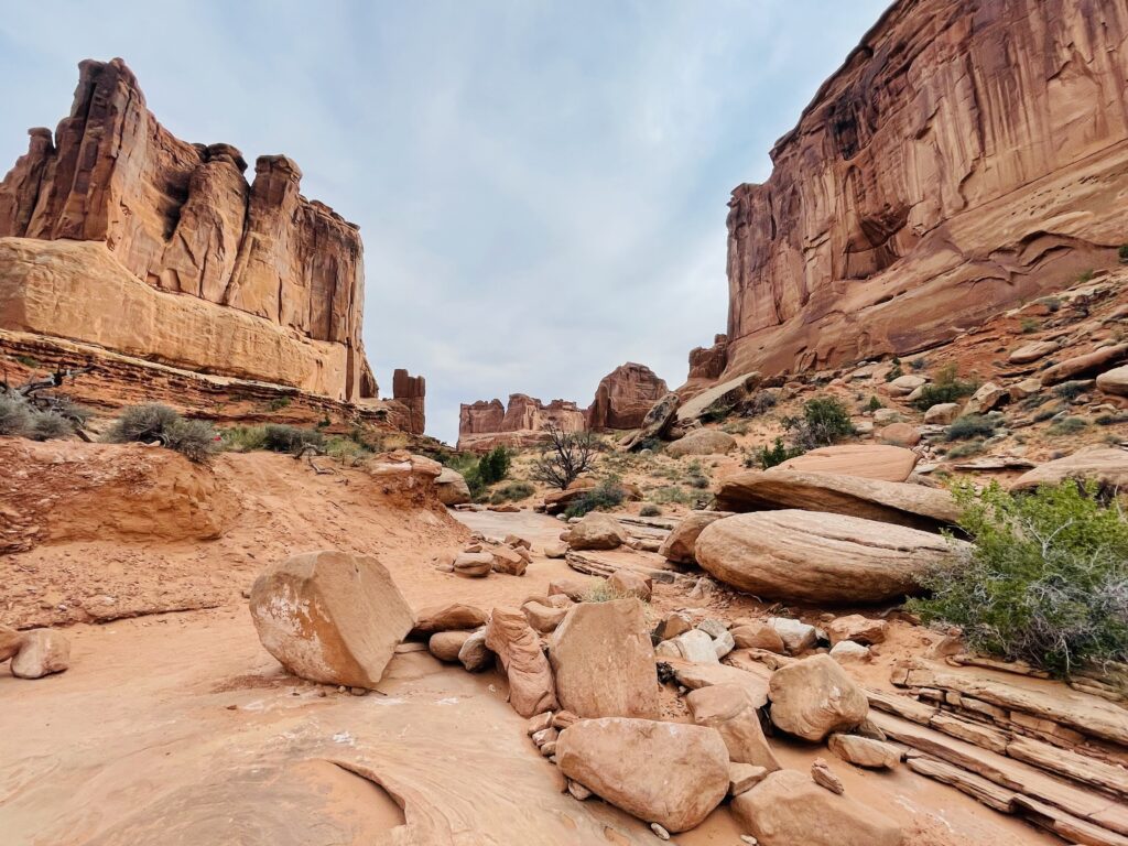 Park Avenue Trail in Arches National Park Moab Utah