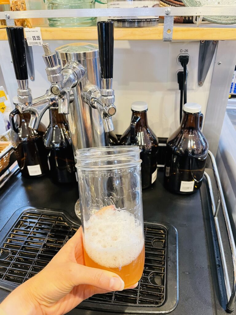 Kombucha On Tap at Moonflower Co-op in Moab, Utah